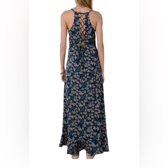 Molly Bracken LOUNA Long Dress , laced back, boho - sz XS - Picture 2 of 14